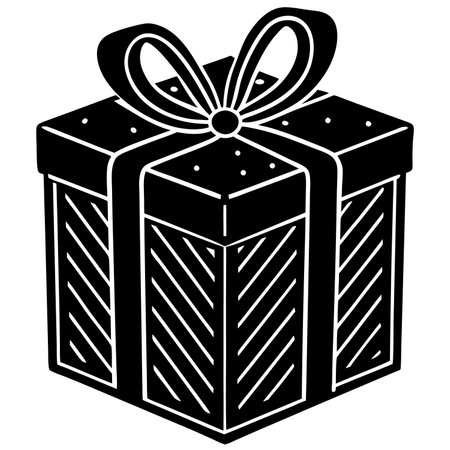 Gift box icon. Simple illustration of gift box vector icon for webのイラスト素材