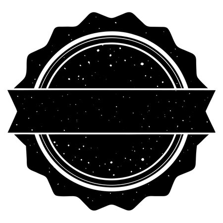 Black and white grunge stamp on white background. Vector illustration.のイラスト素材