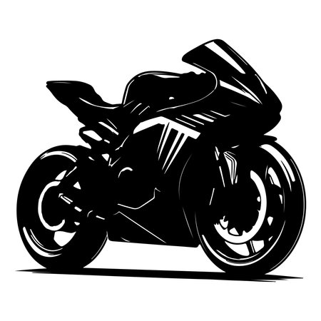 Motorcycle. Vector illustration of a motorbike on a white background.のイラスト素材
