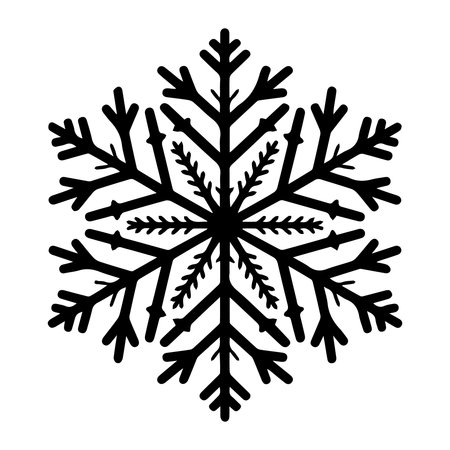 snowflake christmas decoration icon vector illustration design graphic flat styleのイラスト素材