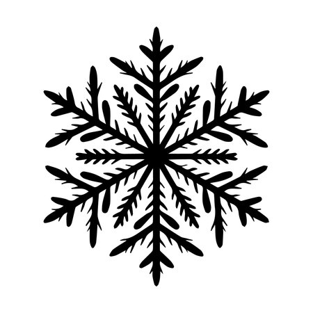 snowflake christmas isolated icon vector illustration designicon vector illustration designのイラスト素材