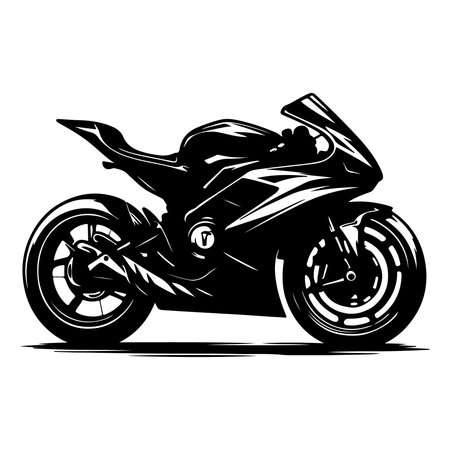 Motorcycle vector illustration. Motorcycle isolated on a white background.のイラスト素材