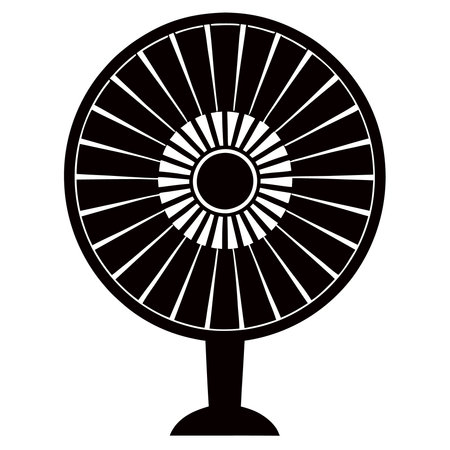 Electric fan icon. Simple illustration of electric fan vector icon for webのイラスト素材