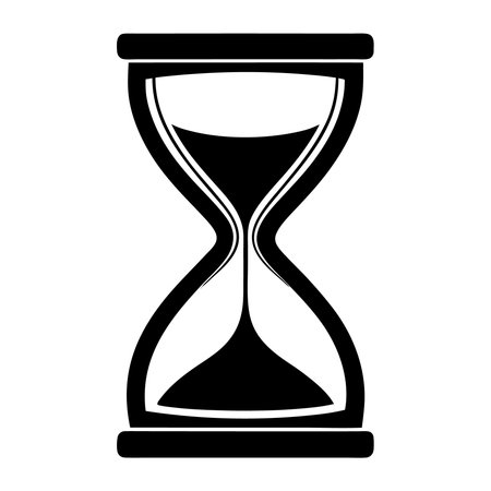 Hourglass icon. Simple illustration of hourglass vector icon for webのイラスト素材