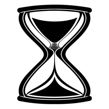 Hourglass icon. Simple illustration of hourglass vector icon for web
