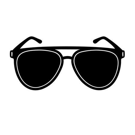 Sunglasses icon. Fashion style accessory and eyes theme. Isolated design. Vector illustrationのイラスト素材