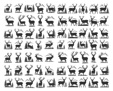 This t-shirt design features a majestic deer with impressive antlers surrounded by tall grass and wheat. Perfect for wildlife enthusiasts, hunters, and nature lovers, this design captures the beauty and elegance of deer in their natural habitat, making it ideal for outdoor apparel.のイラスト素材