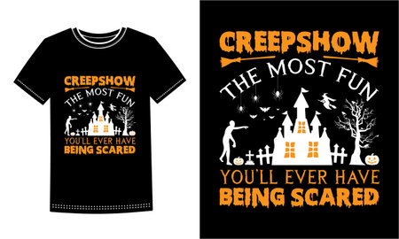 Halloween typography t-shirt design, vector illustration eps10のイラスト素材