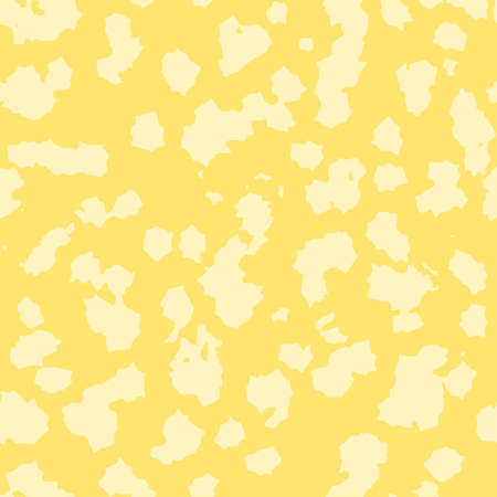 abstract yellow blots hand drawn brushstroke seamless pattern. vector doodle endless pattern for textile wrapping digital paper template.のイラスト素材