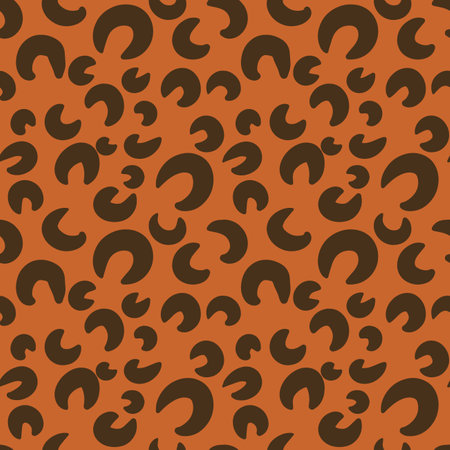 spotted animalistic seamless pattern with leopard spots, trendy animal print.のイラスト素材