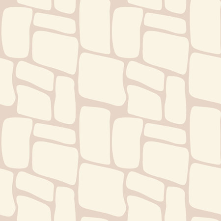 organic smooth shapes seamless pattern, simple background for wrapping and textile.のイラスト素材