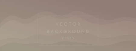 abstract waves fluid shape levels background dark natural pale colors gradient. Trendy template for brochure business card landing page website. vector illustration eps10のイラスト素材