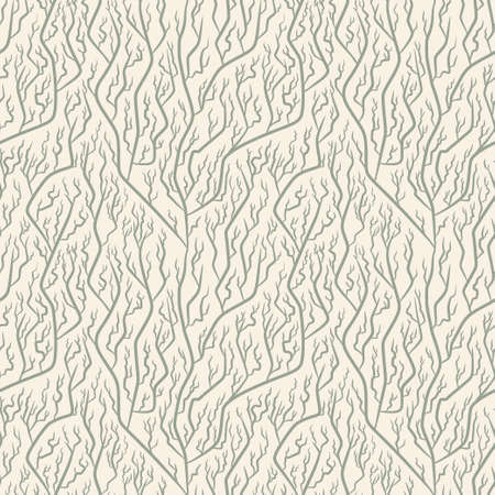 branched tree with boughs seamless pattern natural modern background.のイラスト素材