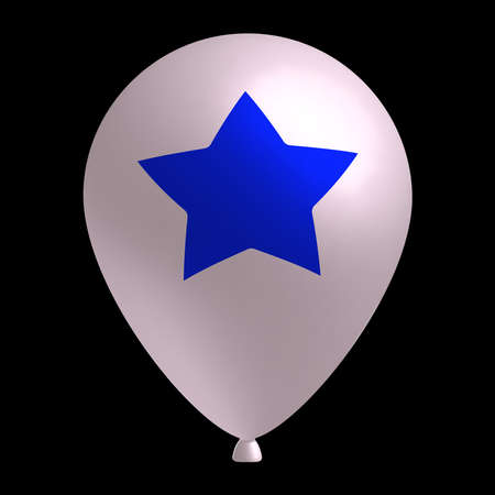 realistic balloon 3d, colorful flying helium balloons bright glossy isolated vector illustration for holiday party celebration decoration.のイラスト素材