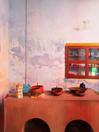 Most intricate design of carving and relief on the wall of Khoo Kongsi in Penangのeditorial素材