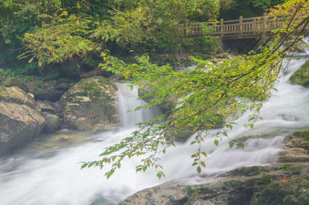 Shennongjia Tianshengqiao waterfallの写真素材