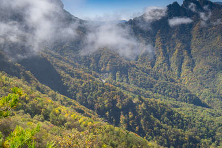 Shennongjia scenic area in early autumn.の写真素材
