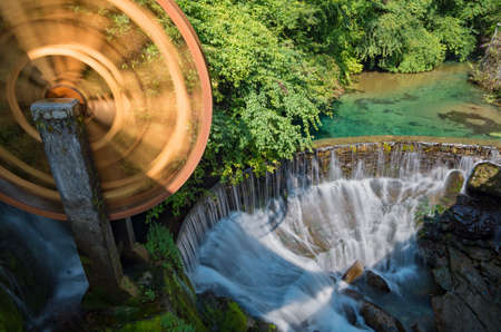 Shennongjia Xiangxi water falls in early autumnの写真素材