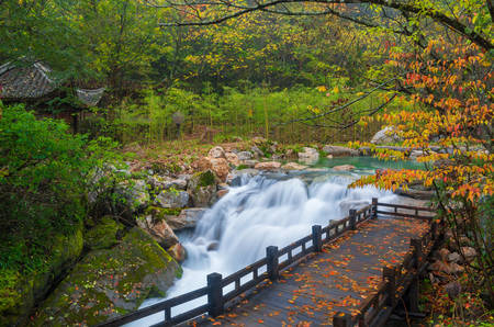 Shennongjia Xiangxi water fallsの写真素材