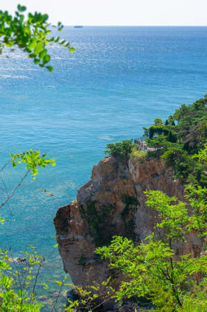 Summer scenery of Dalian Binhai Road, Liaoningの写真素材
