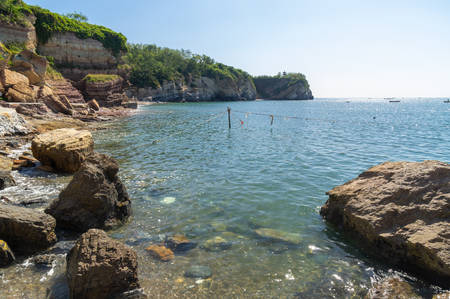 Dalian Golden Pebble Beach sceneryの写真素材