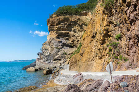 Dalian Golden Pebble Beach sceneryの写真素材