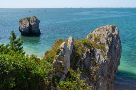 Dalian Golden Pebble Beach sceneryの写真素材
