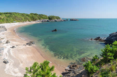 Dalian Golden Pebble Beach sceneryの写真素材