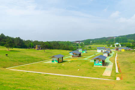 Early summer scenery of Wuhan Mulan Grassland Scenic Area, Hubeiのeditorial素材
