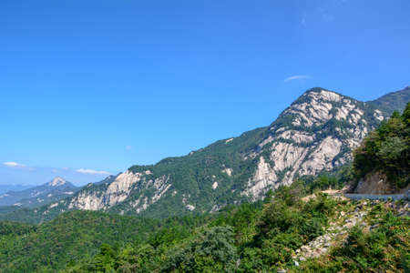 Summer scenery of Tiantangzhai National Geological Park, Hubeiの写真素材