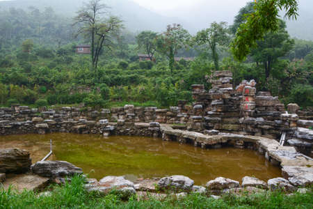 Summer scenery of Zhuhai Scenic Spot, Yixing, Jiangsuのeditorial素材