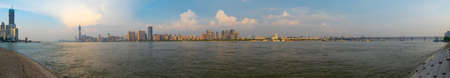 Wuhan Summer City Skyline Evening Sceneryのeditorial素材