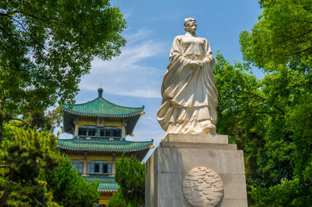 Summer scenery of Wuhan East Lake Scenic Areaのeditorial素材