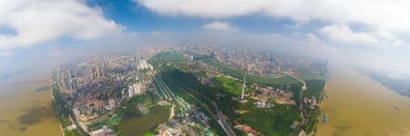 Wuhan Summer City Aerial Scenery