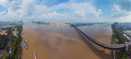 Wuhan Summer City Aerial Scenery