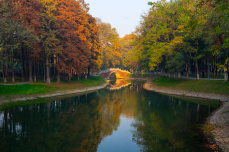 Hubei Wuhan Liberation Park late autumn sceneryのeditorial素材