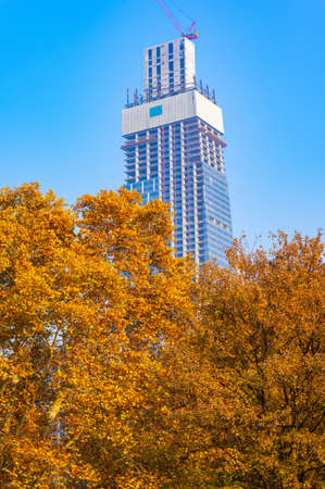 Hubei Wuhan Liberation Park late autumn sceneryのeditorial素材