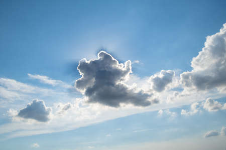 Outdoor sky and clouds natural sceneryの写真素材