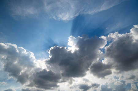 Outdoor sky and clouds natural sceneryの写真素材