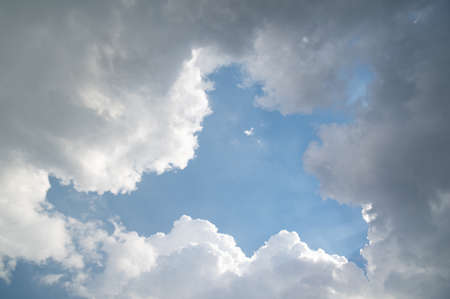 Outdoor sky and clouds natural sceneryの写真素材