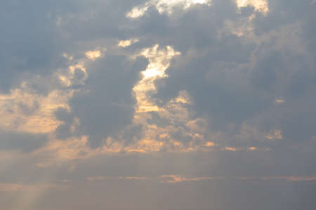 Outdoor sky and clouds natural sceneryの写真素材