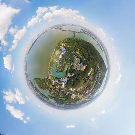 Summer scenery of East Lake Tourism Scenic Area in Wuhan, Hubeiの写真素材