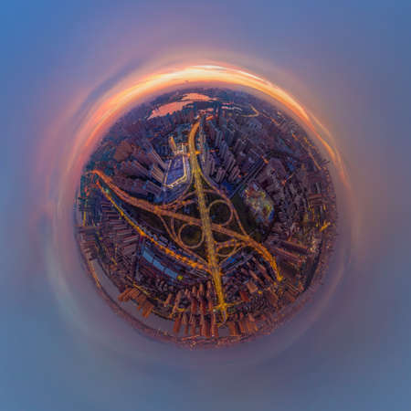 Hubei Wuhan summer city skyline sceneryの写真素材