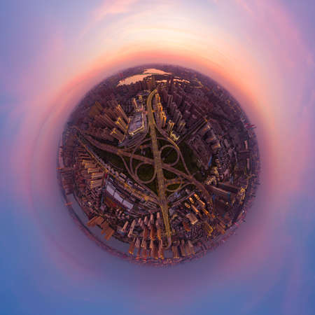 Hubei Wuhan summer city skyline sceneryの写真素材