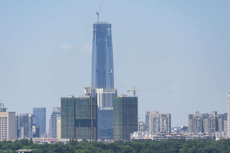 Summer scenery of East Lake Tourism Scenic Area in Wuhan, Hubeiのeditorial素材