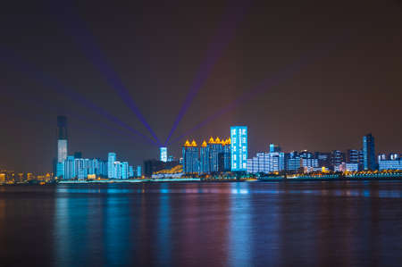 Hubei Wuhan Night Sceneryの写真素材