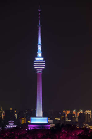 Hubei Wuhan Night Sceneryのeditorial素材