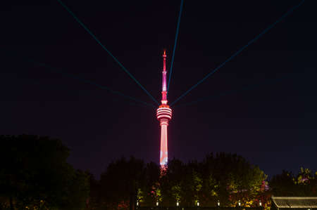 Hubei Wuhan Night Sceneryのeditorial素材