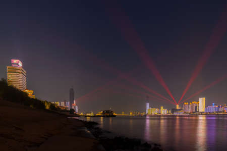 Hubei Wuhan Night Sceneryのeditorial素材