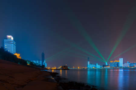 Hubei Wuhan Night Sceneryのeditorial素材
